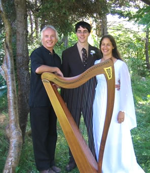 Ed with Stephen Newhook and Julie Temple, Norman's Cove, 2006.